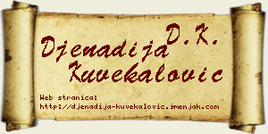 Đenadija Kuvekalović vizit kartica